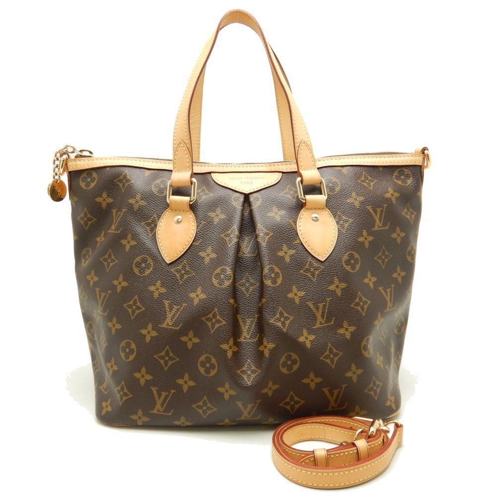 Louis Vuitton Monogram Palermo PM Brown 2WAY Tote Bag